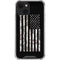 Black and White Camo American Flag iPhone 13 Mini Clear Case
