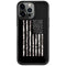 Black and White Camo American Flag iPhone 13 Pro Cargo Case