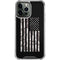 Black and White Camo American Flag iPhone 13 Pro Max Clear Case