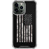 Black and White Camo American Flag iPhone 13 Pro Max Clear Case