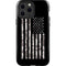 Black and White Camo American Flag iPhone 13 Pro Max Impact Case