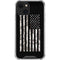 Black and White Camo American Flag iPhone 14 Clear Case