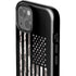 Black and White Camo American Flag iPhone 14 Plus Impact Case