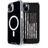 Black and White Camo American Flag iPhone 14 MagSafe Case