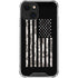 Black and White Camo American Flag iPhone 14 Plus Clear Case