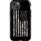 Black and White Camo American Flag iPhone 14 Impact Case