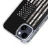 Black and White Camo American Flag iPhone 15 Plus MagSafe Case