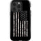 Black and White Camo American Flag iPhone 14 Pro Impact Case