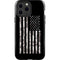Black and White Camo American Flag iPhone 14 Pro Max Impact Case