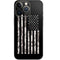 Black and White Camo American Flag iPhone 14 Pro Skin