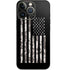 Black and White Camo American Flag iPhone 15 Pro Skin