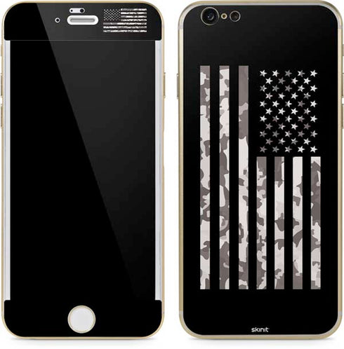 Black and White Camo American Flag iPhone 6/6s Skin
