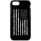 Black and White Camo American Flag iPhone 8 Pro Case