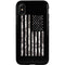 Black and White Camo American Flag iPhone X Pro Case