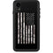 Black and White Camo American Flag iPhone XR Waterproof Case