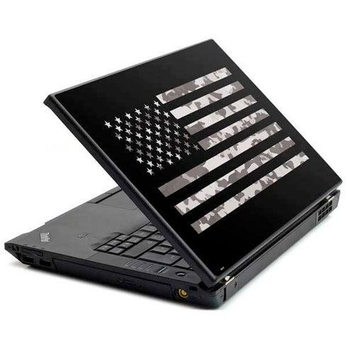 Black and White Camo American Flag Lenovo T420 Skin