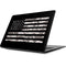 Black and White Camo American Flag Apple MacBook Skin