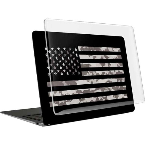 Black and White Camo American Flag MacBook Air 13in M1 (2021) Case plus Skin