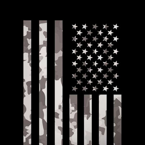 Black and White Camo American Flag Moto G6 Skin
