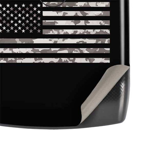 Black and White Camo American Flag Motorola RAZR Skin
