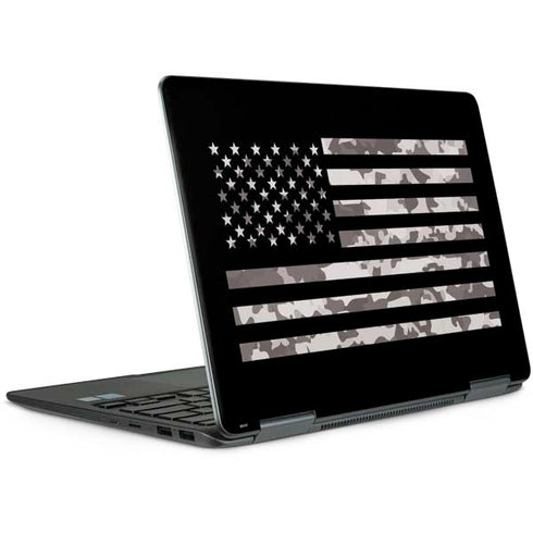Black and White Camo American Flag Notebook 9 Pro 13in (2017) Skin