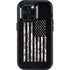 Black and White Camo American Flag Otterbox Defender iPhone Skin