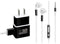 Black and White Camo American Flag Phone Charger Skin