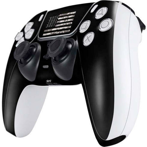 Black and White Camo American Flag PS5 Controller Skin
