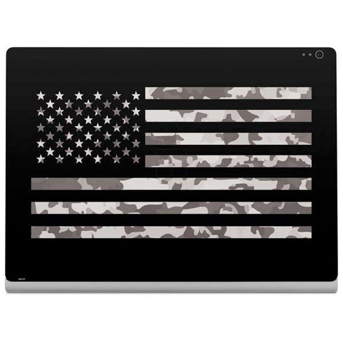 Black and White Camo American Flag Surface Book 2 13.5in Skin