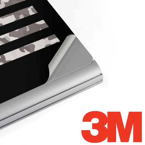 Black and White Camo American Flag Surface Book 2 15in Skin