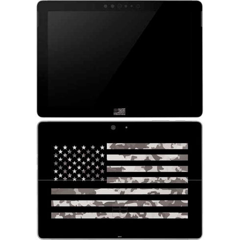 Black and White Camo American Flag Surface Go Skin