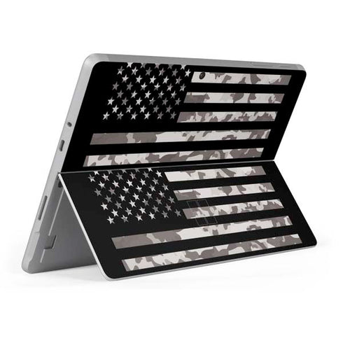 Black and White Camo American Flag Surface Go Skin