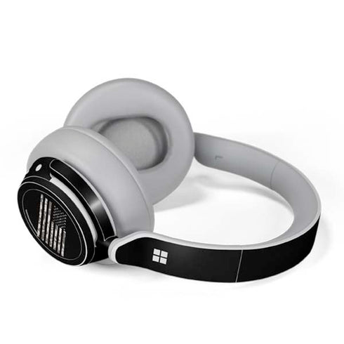 Black and White Camo American Flag Surface Headphones Skin