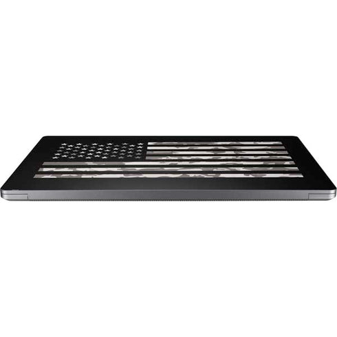 Black and White Camo American Flag Universal Laptop 16in (13 x 9.4in) Skin