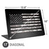 Black and White Camo American Flag Universal Laptop 17in (13.8 x 10in) Skin