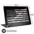Black and White Camo American Flag Universal Laptop 18in (14.6 x 10.6in) Skin