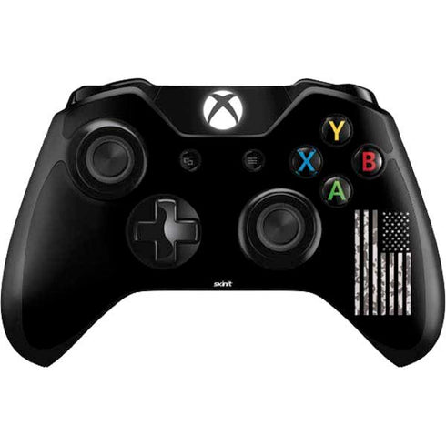 Black and White Camo American Flag Xbox One Controller Skin