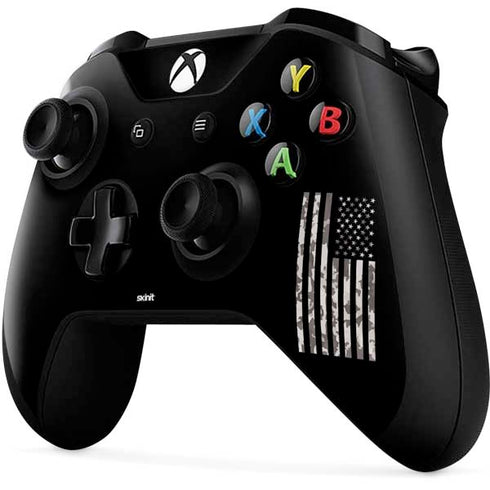 Black and White Camo American Flag Xbox One X Controller Skin