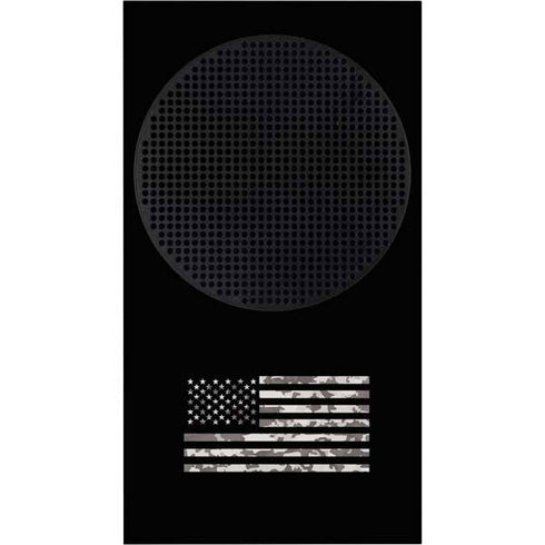 Black and White Camo American Flag Xbox Series S Skins