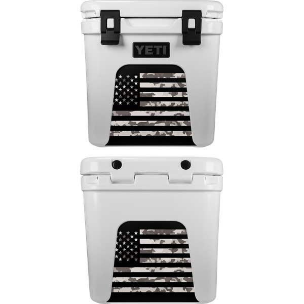 Yeti Colster Can Skins Brushed USA American Flag Red Line