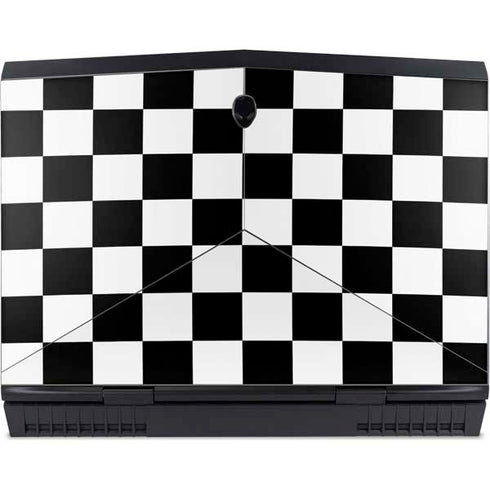 Black and White Checkered Dell Alienware Skin