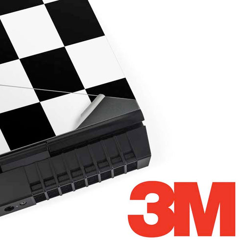 Black and White Checkered Dell Alienware Skin