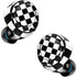 Black and White Checkered Amazon Echo Buds Skin