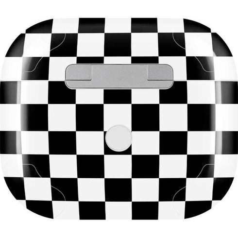 Black and White Checkered Apple AirPods (3rd Gen 2021) Skin