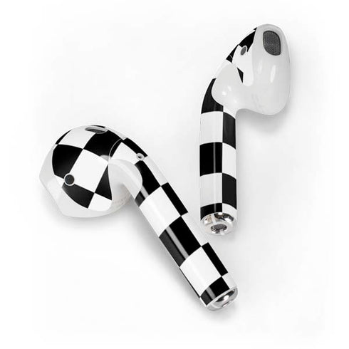Black and White Checkered Apple AirPods Skin