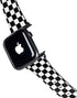 Black and White Checkered Apple Watch Band 38-40mm