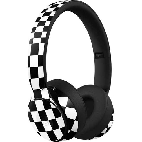 Black and White Checkered Beats Solo Pro Skin