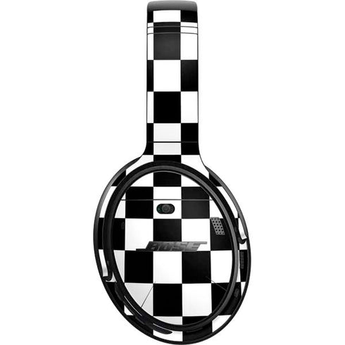 Black and White Checkered Bose QuietComfort 35 II Headphones Skin