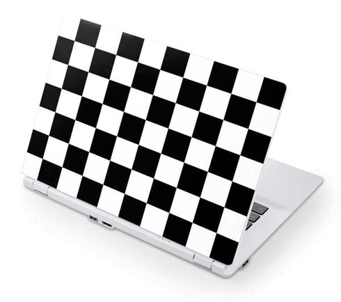Black and White Checkered Acer Chromebook Skin