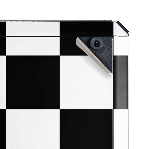 Black and White Checkered Cooler Master MasterBox Q300L Mini Tower Skin